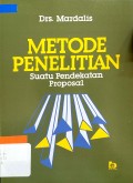 Metode Penelitian : suatu pendekatan proposal